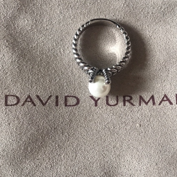David Yurman Pearl Sterling Silver Fine Rings Ring 925 - Picture 3 of 7
